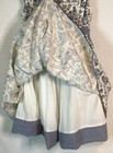 Maggie & Zoe Layered Tiered Summer Dress Child Print Blue White Kids Playing 4T — photo 3
