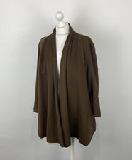 Vintage Jimmy Hourihan Of Dublin Brown Jacket Open Front Size Medium Women’s