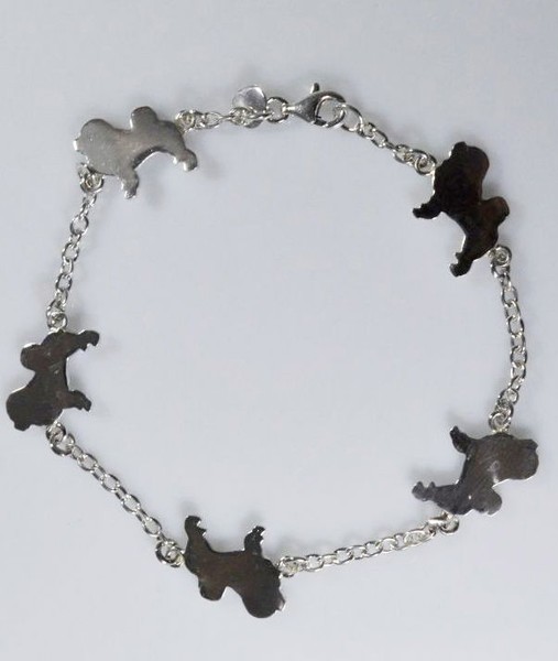 Festes Chow Chow Armband In 925 Silber Luce-image