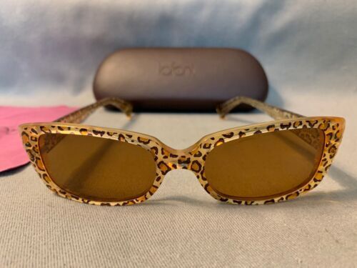 Jean Lafont Vintage Deluxe 103 Black Brown Oval Sunglasses  display picture 1