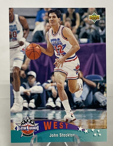 1992 Upper Deck International John Stockton [French] #17 card
