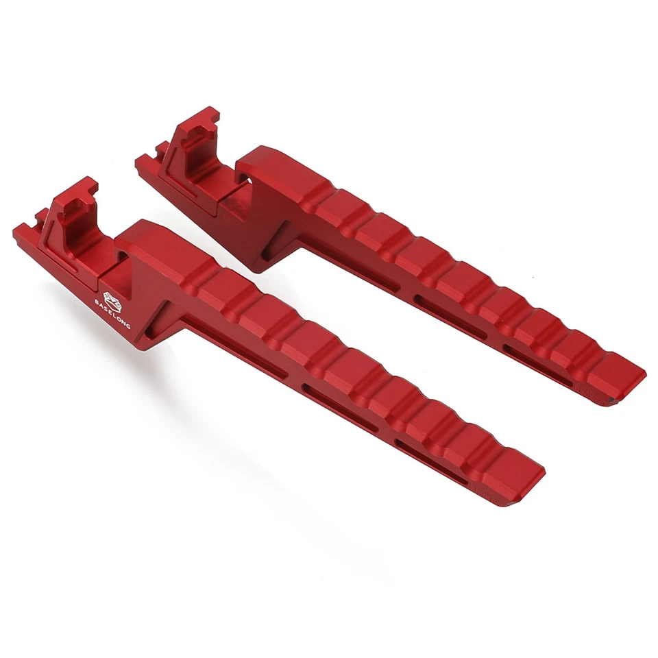 Red For Honda CRF250R/RX CRF450L/X/R/RL/RX/RWE Passenger Footpegs Extensions Foto 3 de 4