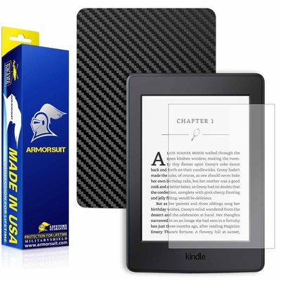 ArmorSuit Amazon Kindle Paperwhite (2015) Matte Screen Protector + Black Carbon