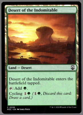 (x4) Desert of the Indomitable 0336 Playset Non Foil Common MH3 MTG Near Mint