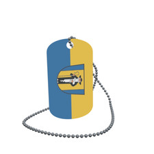 Dog Tag Flag Jonsdorf Dog Tag Aluminium 30 x 50mm