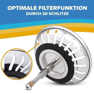 Für Blanco Ersatz Küchenspüle Siebkörbchen Siebkorb Ablaufstopfen 79mm/82mm