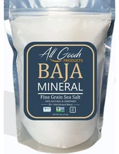 Baja Gold Mineral Sea Salt Natural Grain Crystals 8 oz. Bag