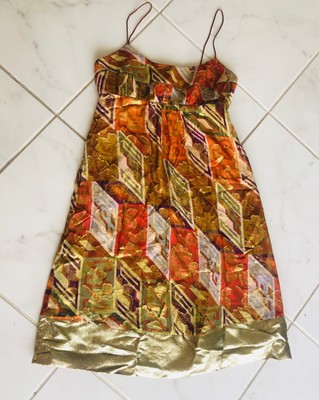 Robe à Paillettes Cocktail Nicole Miller Taille 4 - Soirée, Mini Robe Sans Manches