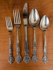 1-VERSAILLES STAINLESS SILVERWARE MSI JAPAN 5 PIECE PLACE SETTING 