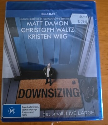 Downsizing (Blu-ray, 2018) Brand New & Sealed Matt Damon & Christoph Waltz 