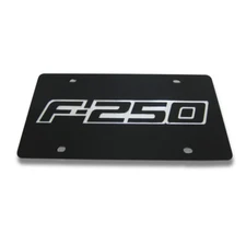 Ford F-250 F250 Acrylic Black License Plate Official Licensed