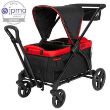 Baby Trend Tour 2-in-1 Stroller Wagon in Striking Mars Red