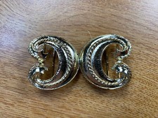 Two Piece Gold Tone Fashion Belt Buckle