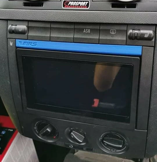 Custom Skoda Fabia Mk1 VRS 6Y Radio Cover Din Fascia Adaptor Panel 6Y0857231B41 - Image 3 of 4