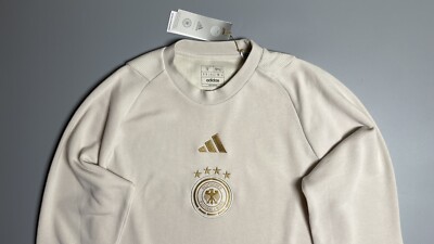GERMANY ADIDAS 2022/2023 FOOTBALL SOCCER CREW SWEATSHIRT SIZE 