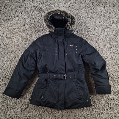 Wed'ze Coat Mens Medium Black Puffer Parka Ski Snowboard
