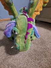 Melissa  Doug Jumbo Plush Dragon, Tie-Dye pattern
