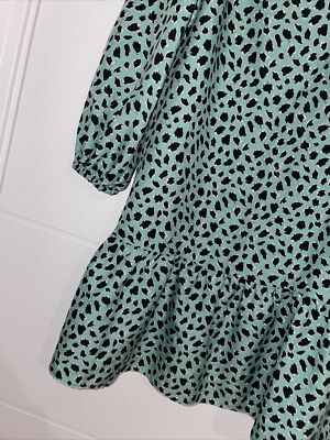 green emerald velvet dress Wellwits Women's V Neck Smock Summer Ditsy Floral Vintage Dress Light Green  S at Amazon Women's Clothing store main image 0