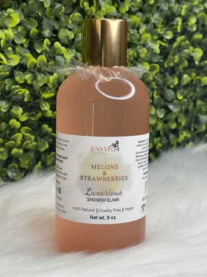 Luxury Women s Strawberry Melon Vegan Body Wash Shower Gel Bath All Skin Types