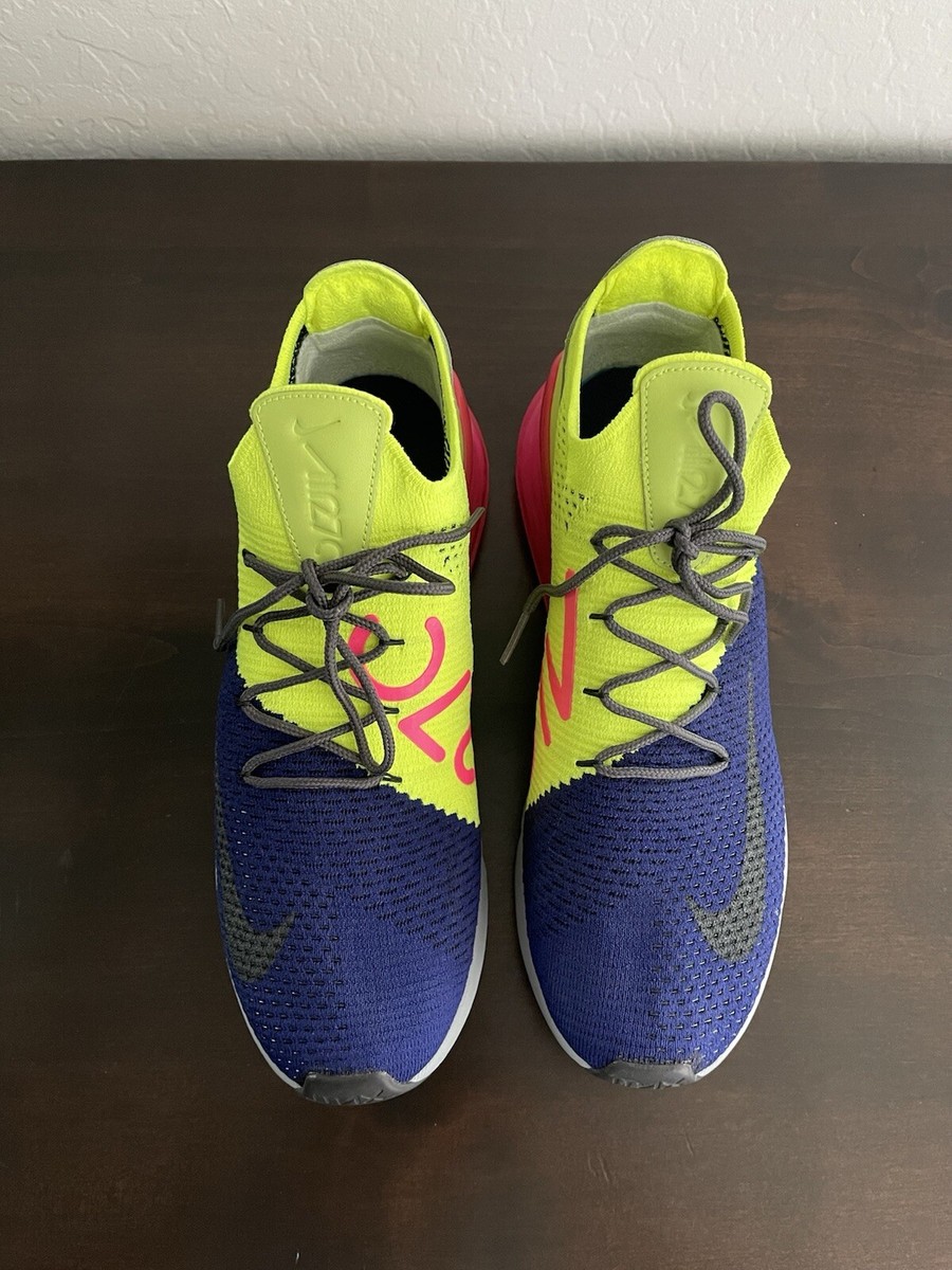 Size 11.5 - Nike Air Max 270 Flyknit Regency Purple Volt  display picture 1