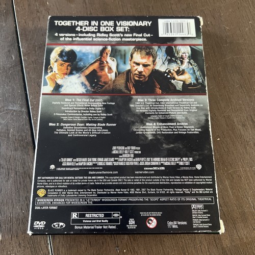 Blade Runner Four-Disc Collectors Edition DVD With Harrison Ford - Picture 19 of 22