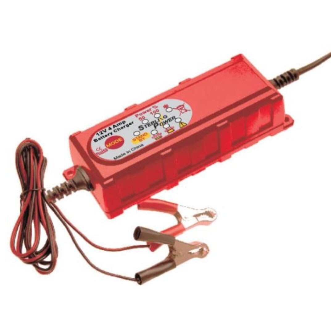 Sterling Power 4A 12V Portable Battery Charger UK