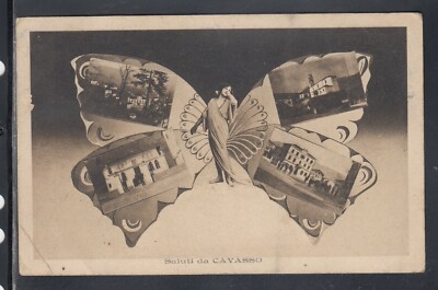 Postcard greetings from Cavasso BUTTERFLY VIEWS FC253