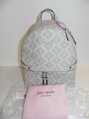 NWT Kate Spade Spade Flower Coated Canvas Medium Backpack 