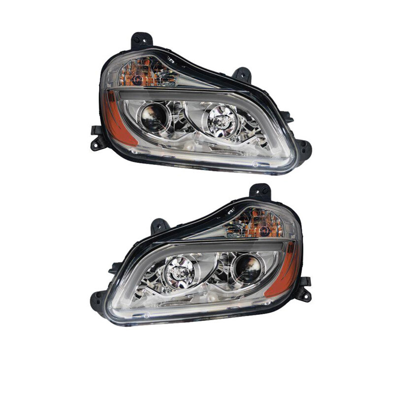Headlamp Assembly Chrome LH/RH Kenworth 564.59090SC | eBay