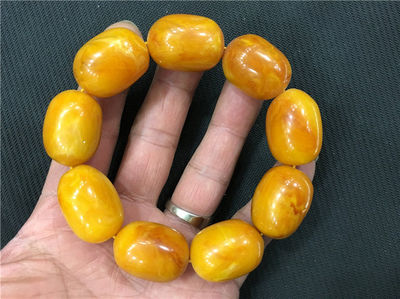 tibet mila bracelet mala prayer bead amber resin necklace antique