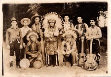 Chief Lone Star & Western Mountain Rangers Hagerstown MD WJEJ Radio 1940s Photo
