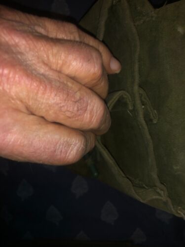 Old USSR 4 Cell Ak Magazine Pouch OD Green Canvas W/ Shoulder Strap - Picture 2 of 4
