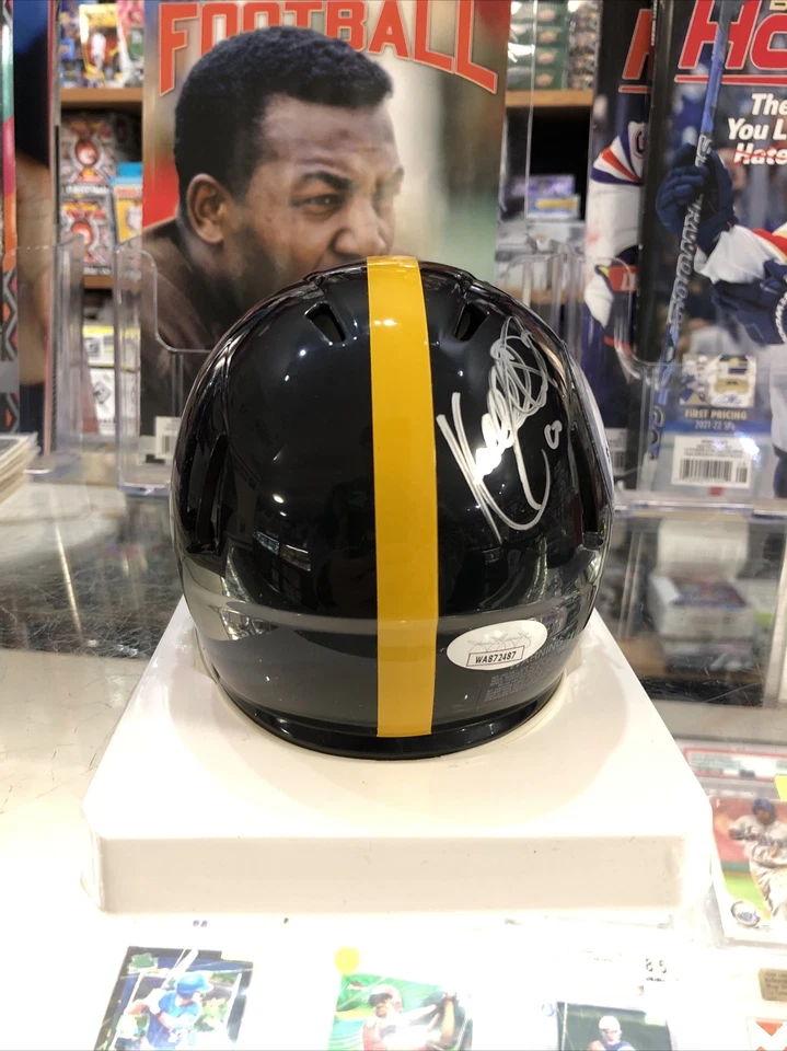 Мини-шлем с автографом Корделла Стюарта из Pittsburgh Steelers с сертификатом JSA - Изображение 4 из 4