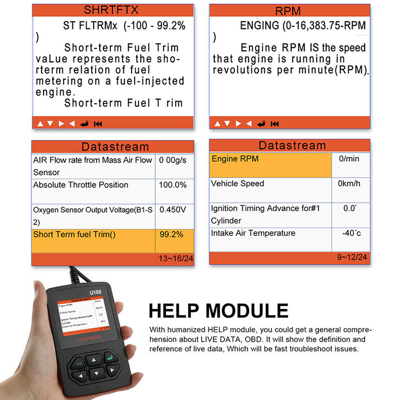 *NEW* U100 OBD2 Car Scanner Code Reader Diagnostic Tool for Seat Saab