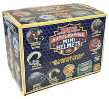 2022 Tristar Hidden Treasures Autographed Football Mini Helmet Sealed Box