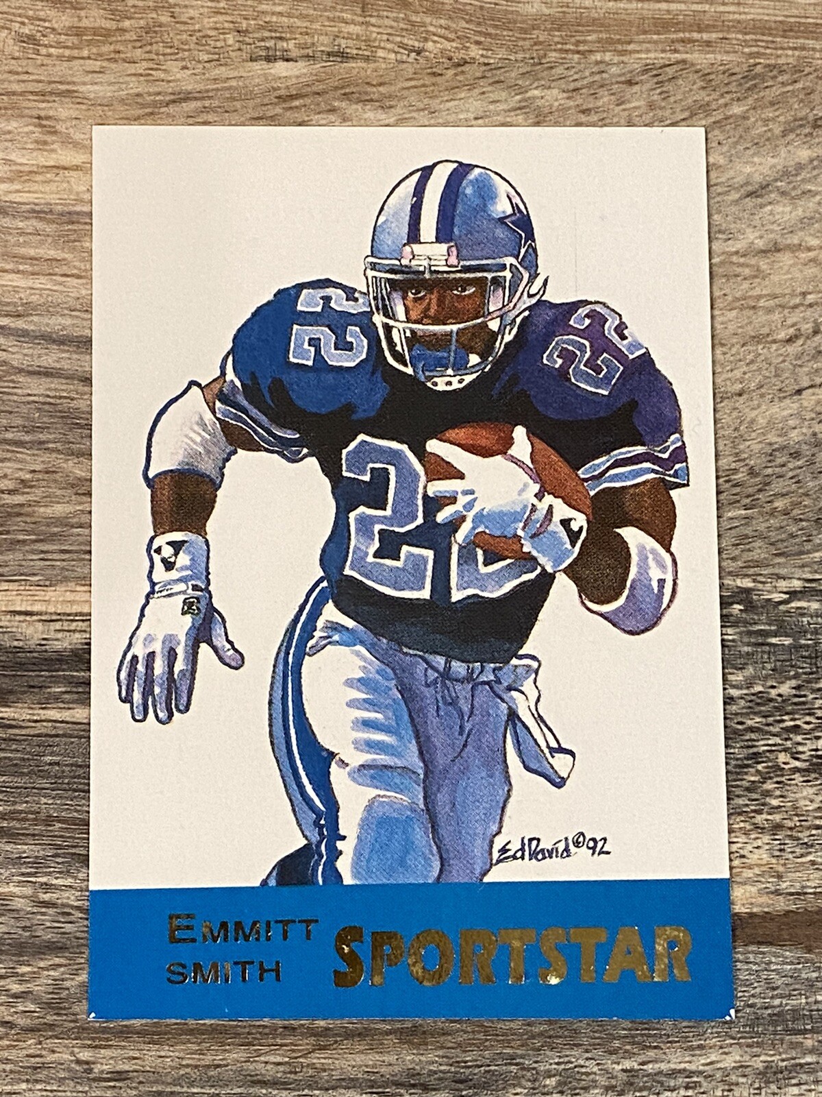Emmitt Smith 1992 Sportstar #4 LIMITED EDITION /25,000 Cowboys