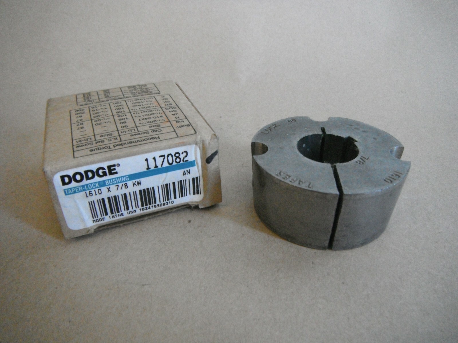Lot De 3 Douilles Coniques Dodge 117167 - 1-7/16 Kw - Taper Lock - Neuf - Fabriqué Aux États-Unis