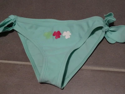 Maillot de bain 1 pièce : culotte bleu vert avec trèfles VERBAUDET Taille 3 ans - Photo 1/4