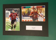 RUI COSTA - AC MILAN & PORTUGAL FOOTBALL SIGNED A4 MOUNT +COA