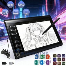 Graphics Drawing Tablet with Battery-Free Pen - 10x6Inch Area for PC/Mac/Android