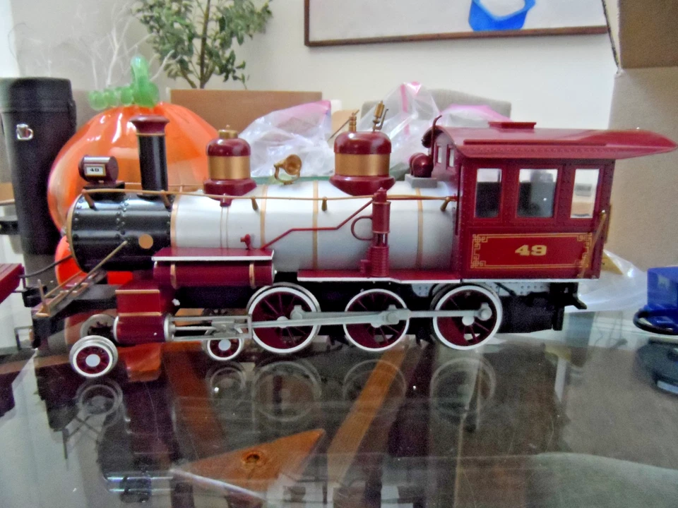 LOCOMOTORA DE VAPOR BACHMANN ESCALA G BIG HAULER ATCHISON&TOPEKA #49 Foto 3 de 4