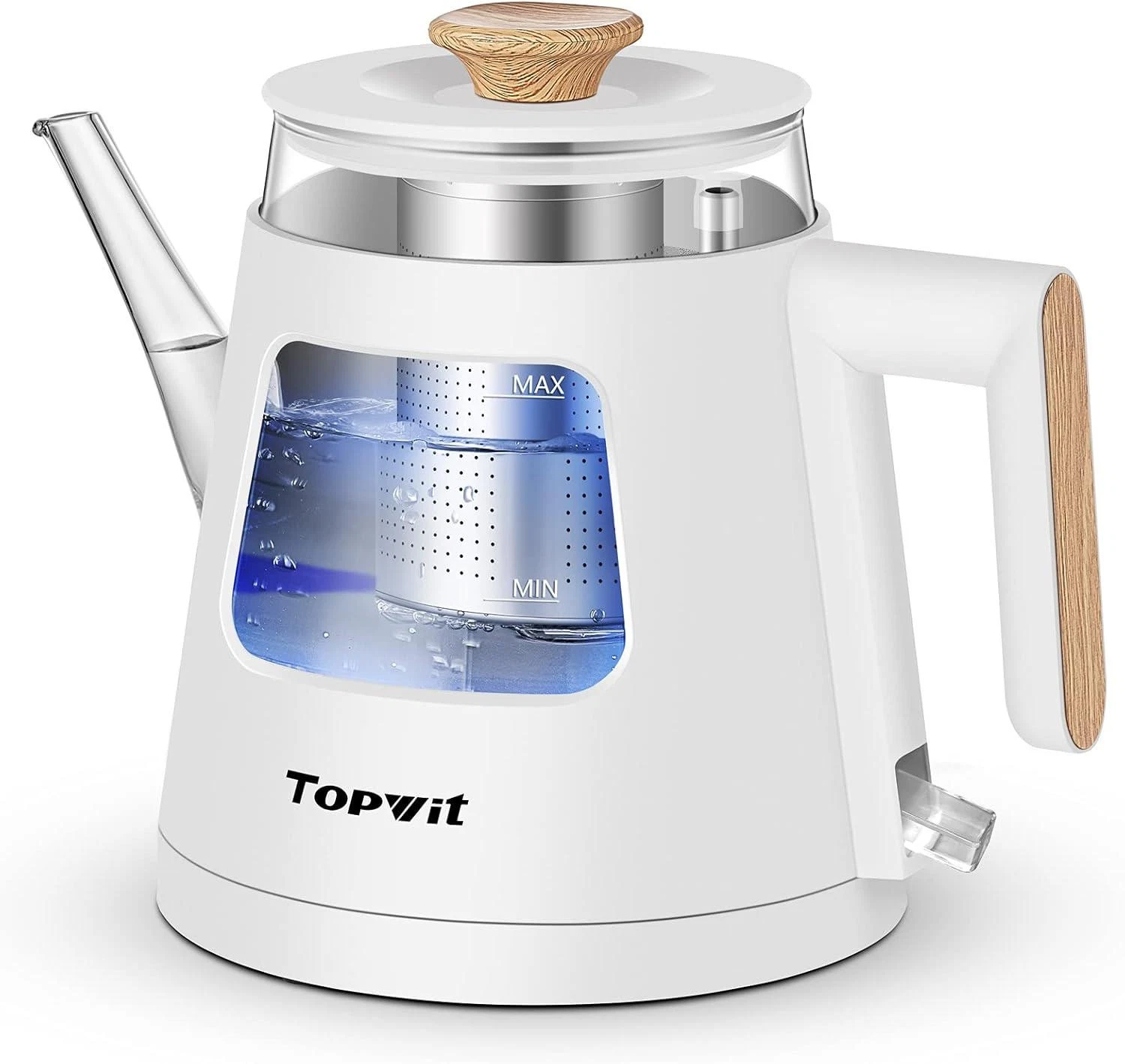 TOPWIT Electric Kettle, 1.0L Electric Tea Kettle With Removable Stainless Steel