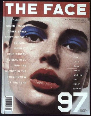THE FACE January 1998 BRIDGET HALL Amber Valletta KEVIN WILLIAMSON Kate Moss