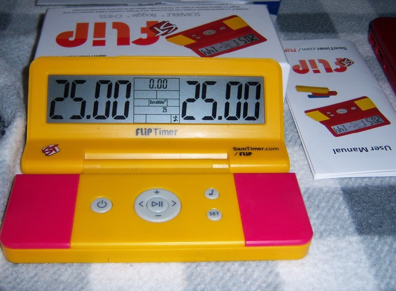 SamTimer STflip Yello With Red Buttons