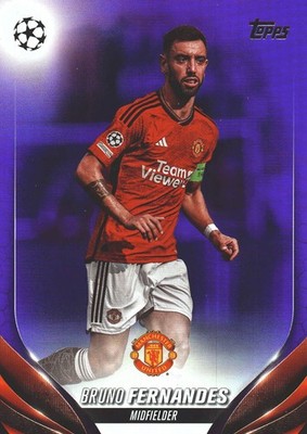 2023 Topps UCC Bruno Fernandes Purple Foil /299 #178 Manchester United