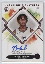 2023-24 Topps Motif Headline Signatures Pyrrol Scarlet 4/5 Noah Clowney Auto dq2