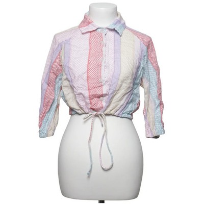 A Mere Co, Crop Top, Größe: S, Mehrfarbig, Leinen, Damen #PCT