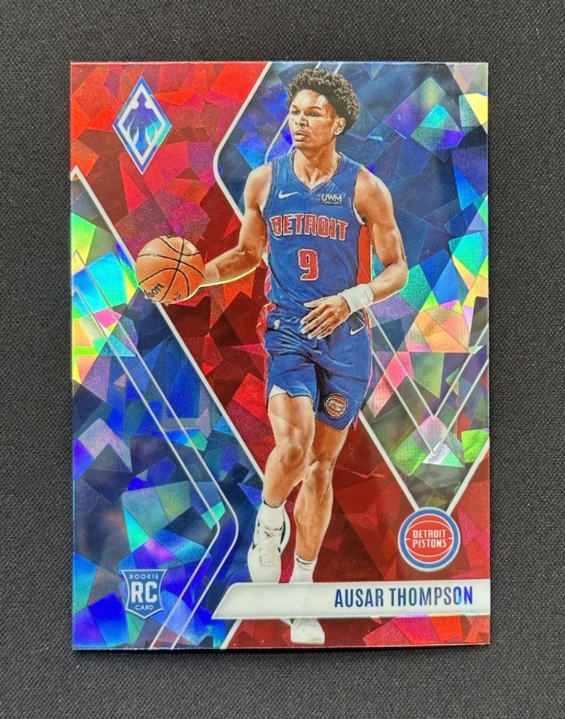 2023-24 Panini Phoenix - Ausar Thompson #292 Red Cracked Ice (RC) DET Pistons