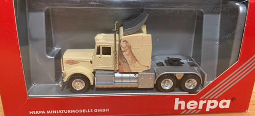 Raro tractor Herpa HO 1/87 personalizado Cheetah Leopard Peterbilt nuevo en caja #6254 | Zustand: New