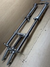 1996 Yamaha Virago 750 XV750 FRONT FORKS SHOCK SUSPENSION SET PAIR TREE CLAMP